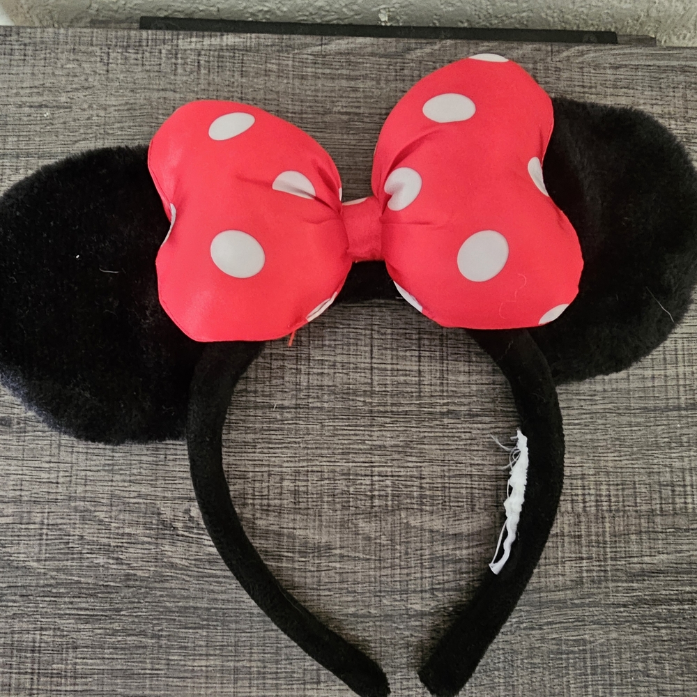Minnie Mouse Red and Black Polka Dot Hairband